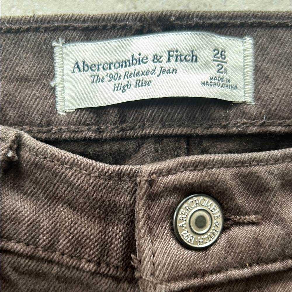 Abercrombie & Fitch Brown High Rise Jeans